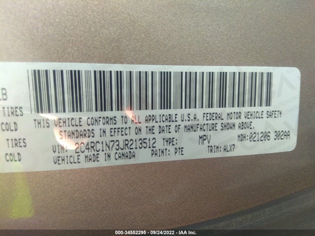 2018 Chrysler Pacifica Hybrid, VIN: 2C4RC1N73JR213512