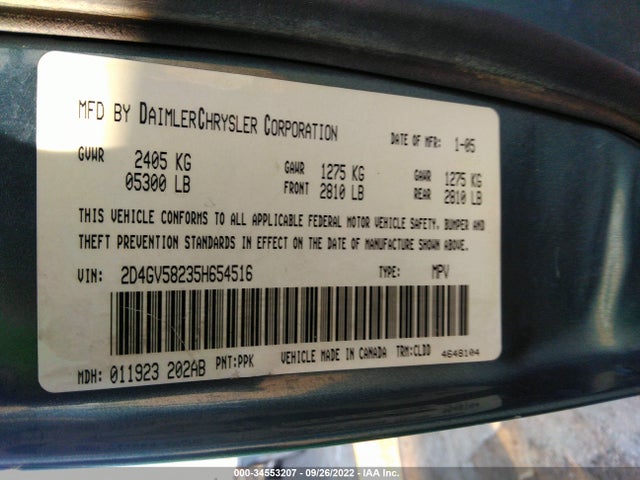 Dodge Magnum Rt 2005 2D4GV58235H654516 Image 11