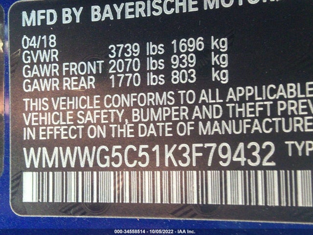 2019 Mini Roadster, VIN: WMWWG5C51K3F79432