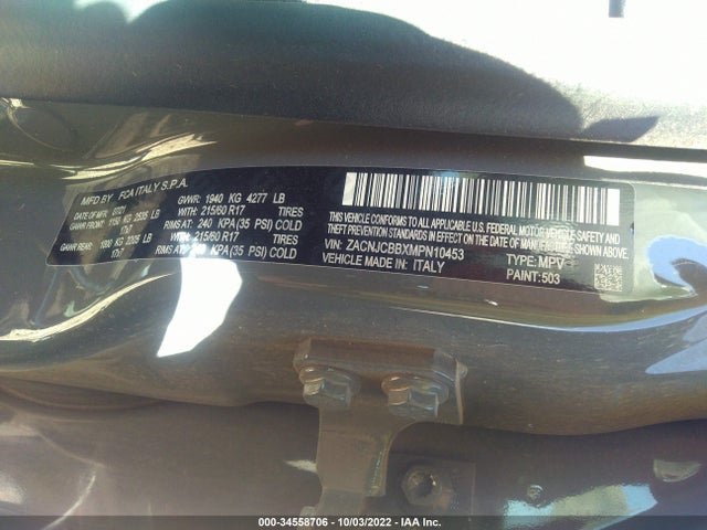 2021 Jeep Renegade, VIN: ZACNJCBBXMPN10453