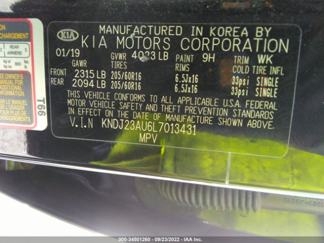 KNDJ23AU6L7013431 KIA SOUL S