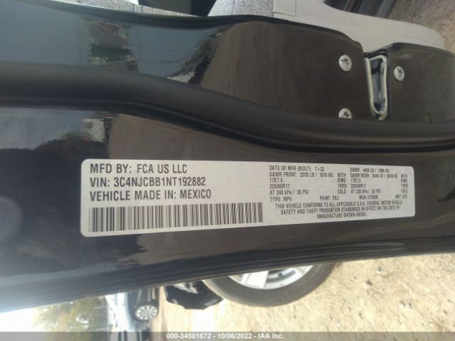 3C4NJCBB1NT192882 Jeep Compass Latitude