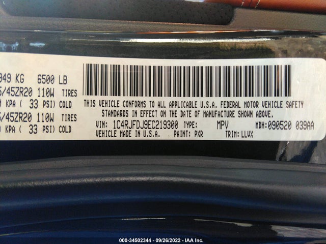 Jeep Grand Cherokee 2014 1C4RJFDJ9EC219300 Image 10