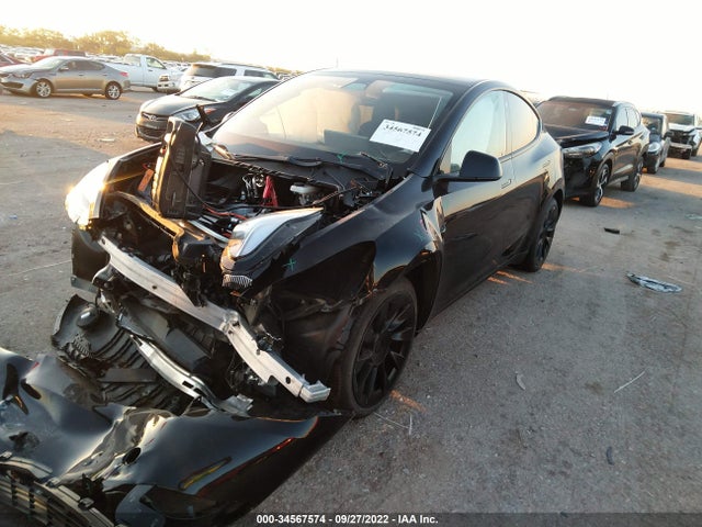 2022 TESLA MODEL Y LONG RANGE VIN: 7SAYGDEE6NA003777
