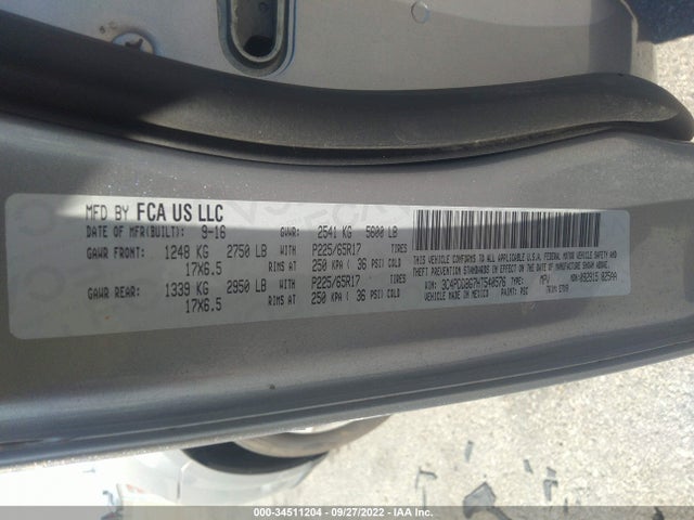 Dodge Journey Sxt 2017 3C4PDDBG7HT540576 Image 10