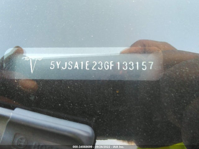 2016 TESLA MODEL S 90D/70D/75D/60D/85D VIN: 5YJSA1E23GF133157