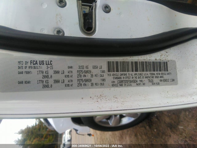 2015 Ram 1500, VIN: 1C6RR7GM2FS645834