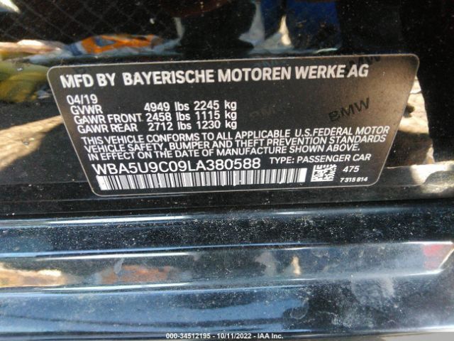 WBA5U9C09LA380588 BMW 3 Series M340i Xdrive