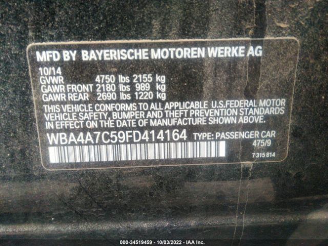 WBA4A7C59FD414164 BMW 4 Series 428i Xdrive