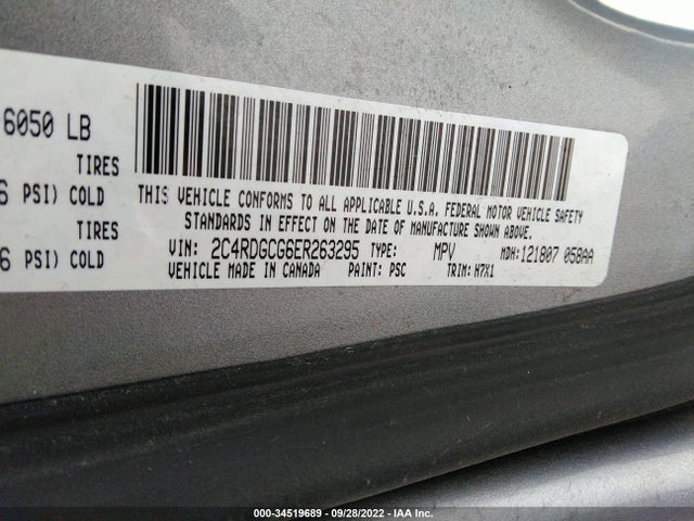 Dodge Grand Caravan Sxt 2014 2C4RDGCG6ER263295 Image 9