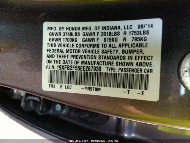 19XFB2F55EE267930 Honda Civic Sedan Lx