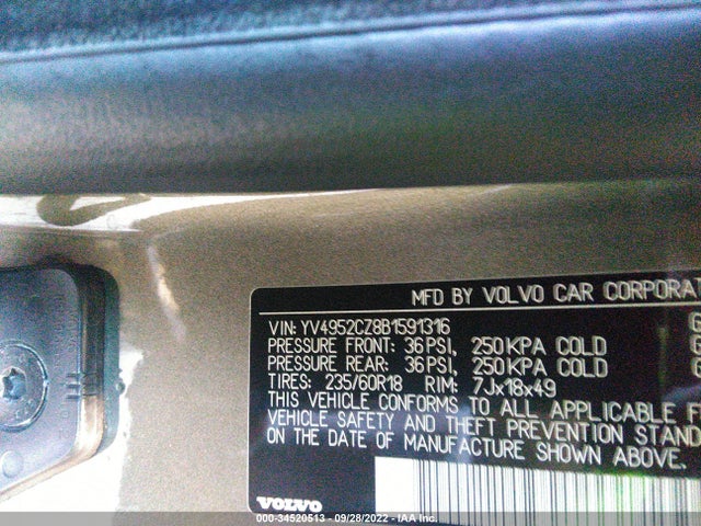Volvo Xc90 I6 2011 YV4952CZ8B1591316 Image 9
