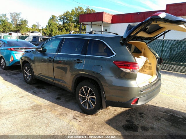 2017 TOYOTA HIGHLANDER XLE/SE VIN: 5TDJZRFH3HS405032