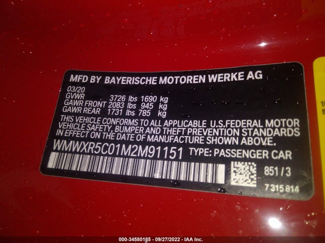 2021 Mini Hardtop, VIN: WMWXR5C01M2M91151