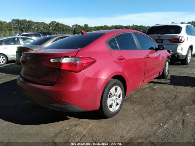 KNAFK4A67G5610809 KIA FORTE LX