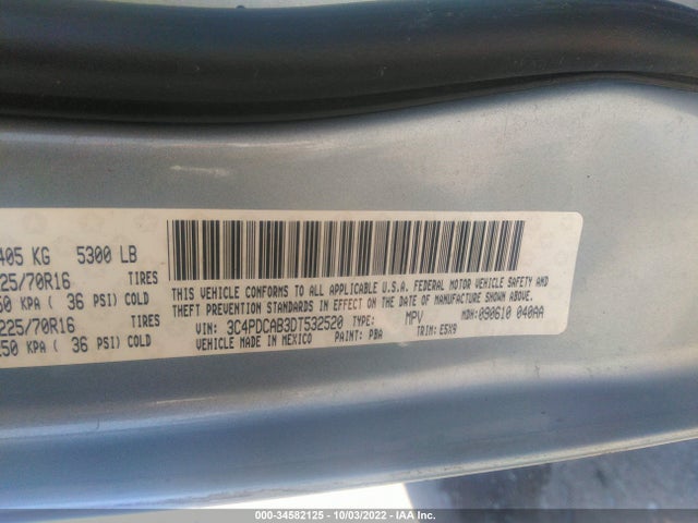 Dodge Journey American Value Pkg 2013 3C4PDCAB3DT532520 Image 9