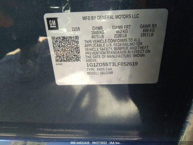 Chevrolet MALIBU LT 2020 1G1ZD5ST3LF052619 Image 14