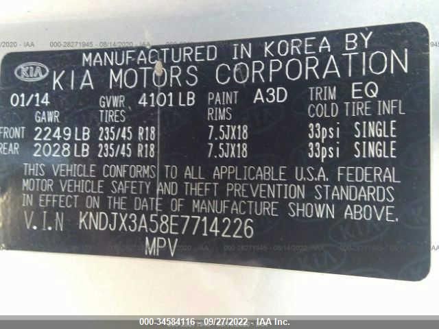 KNDJX3A58E7714226 KIA Soul !