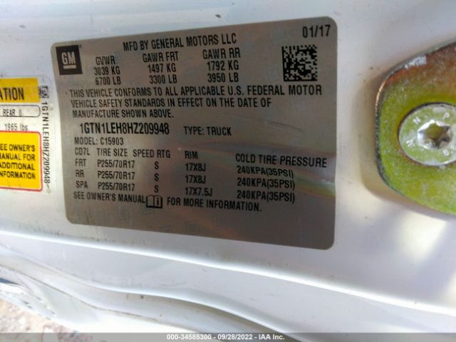 1GTN1LEH8HZ209948 GMC SIERRA 1500