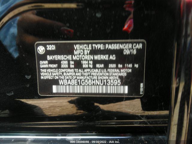 WBA8E1G56HNU13595 BMW 3 Series 320i