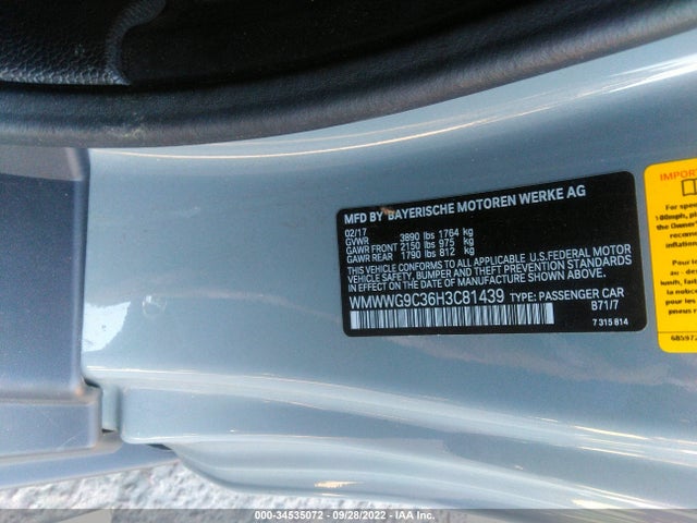 2017 Mini Roadster, VIN: WMWWG9C36H3C81439