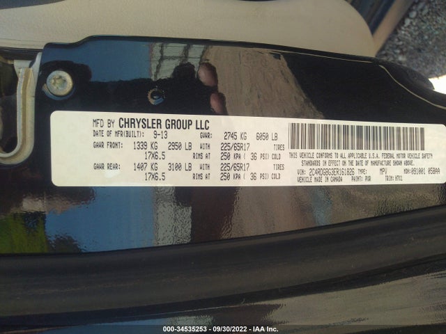 Dodge Grand Caravan Se 2014 2C4RDGBG3ER161826 Image 10