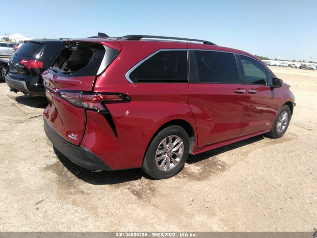 2021 TOYOTA SIENNA XLE VIN: 5TDJRKEC8MS027054