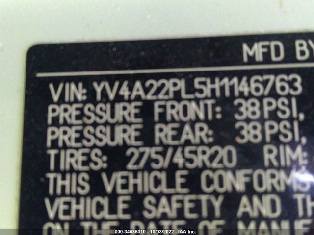 Volvo Xc90 Inscription 2017 YV4A22PL5H1146763 Image 10