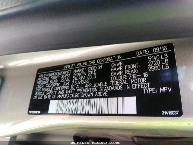 2017 Volvo XC60, VIN: YV440MDU0H2068172