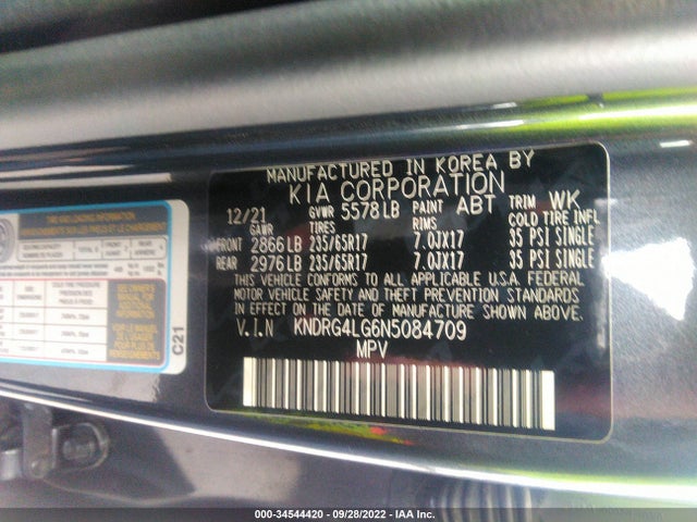 2022 Kia Sorento, VIN: KNDRG4LG6N5084709