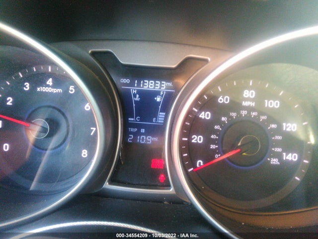 2013 HYUNDAI VELOSTER W/BLACK INT VIN: KMHTC6AD5DU163133