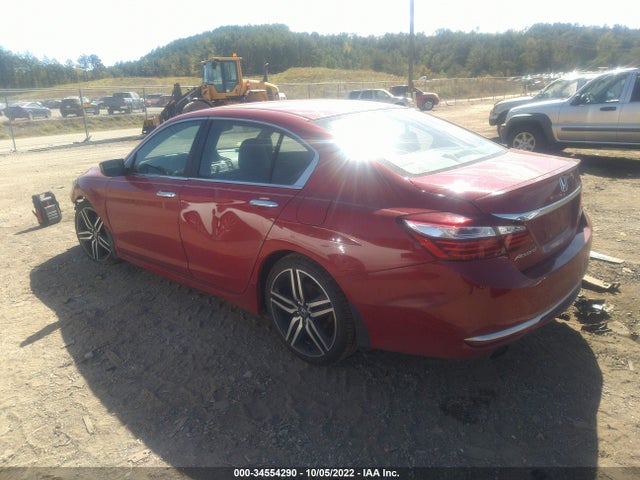 2016 HONDA ACCORD SEDAN SPORT VIN: 1HGCR2F58GA135296