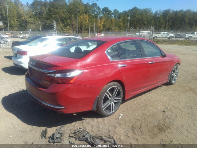 2016 HONDA ACCORD SEDAN SPORT VIN: 1HGCR2F58GA135296