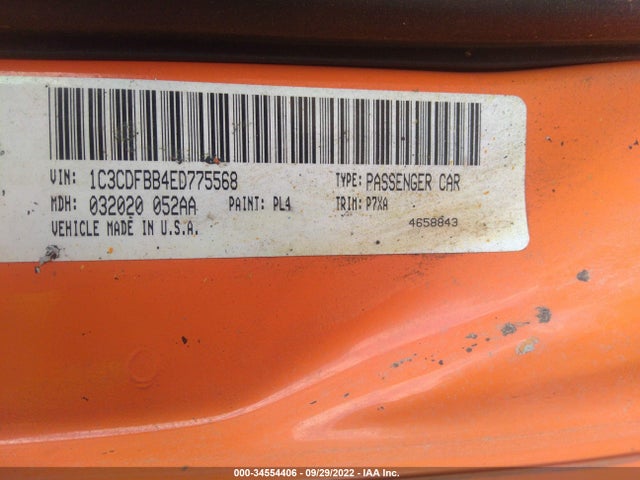 Dodge DART SXT 2014 1C3CDFBB4ED775568 Image 11