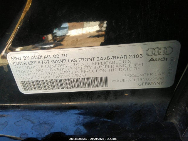 WAUEFAFL3BN022590 Audi A4 2.0t Premium Plus