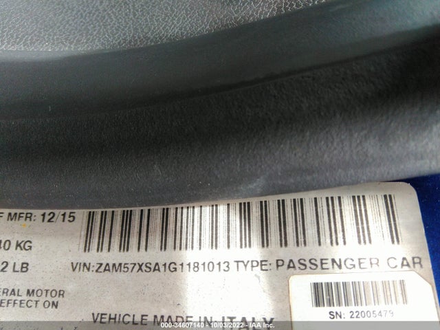 2016 Maserati Ghibli, VIN: ZAM57XSA1G1181013