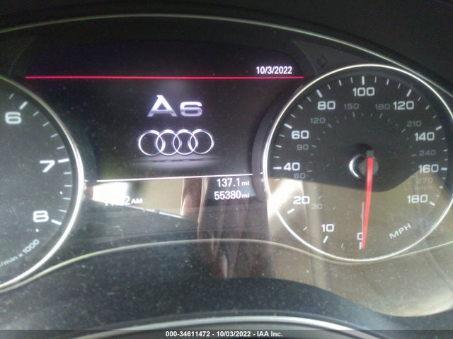 2012 AUDI A6 3.0T PREMIUM PLUS VIN: WAUGGAFC8CN056919