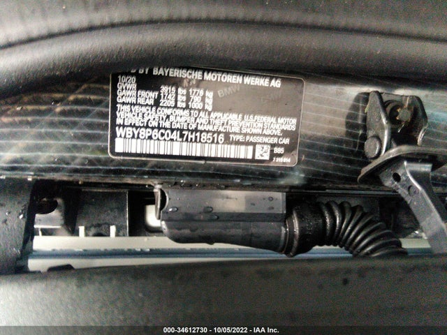 2020 BMW i3, VIN: WBY8P6C04L7H18516