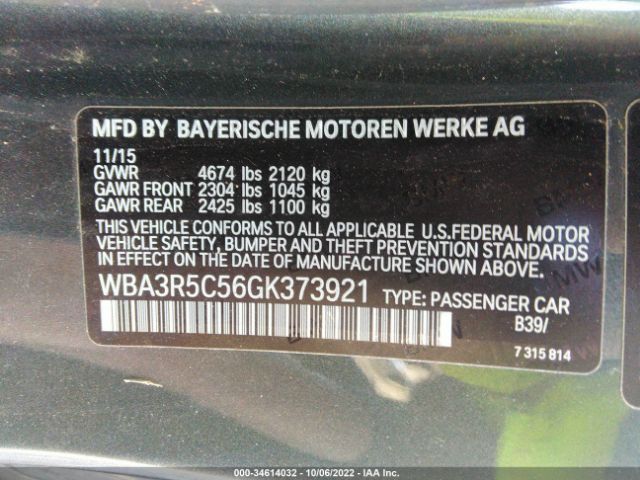 WBA3R5C56GK373921 BMW 4 Series 435i Xdrive