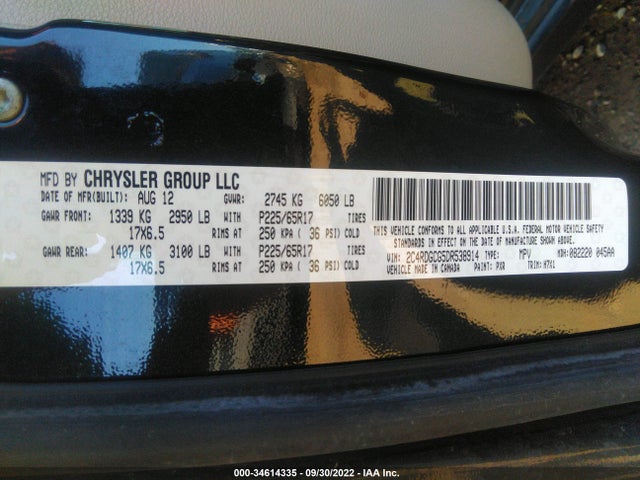 Dodge Grand Caravan Sxt 2013 2C4RDGCG5DR538914 Image 11