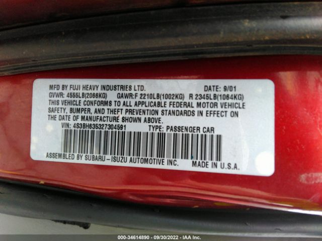 4S3BH635327304591 Subaru Legacy Wagon L