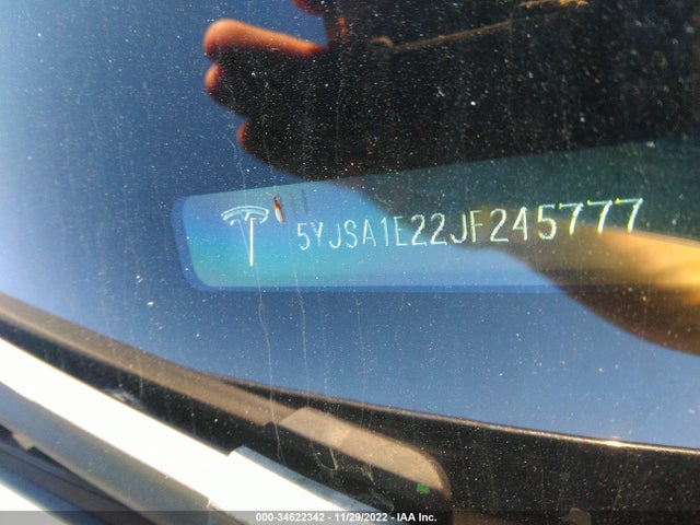 2018 Tesla Model S, VIN: 5YJSA1E22JF245777