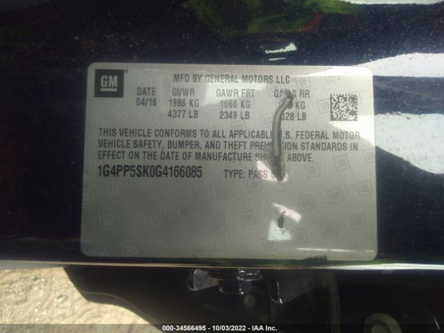 1G4PP5SK0G4166085 Buick Verano