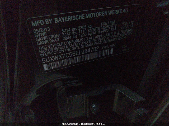 BMW X3 Xdrive35i 2014 5UXWX7C56EL984782 Image 11