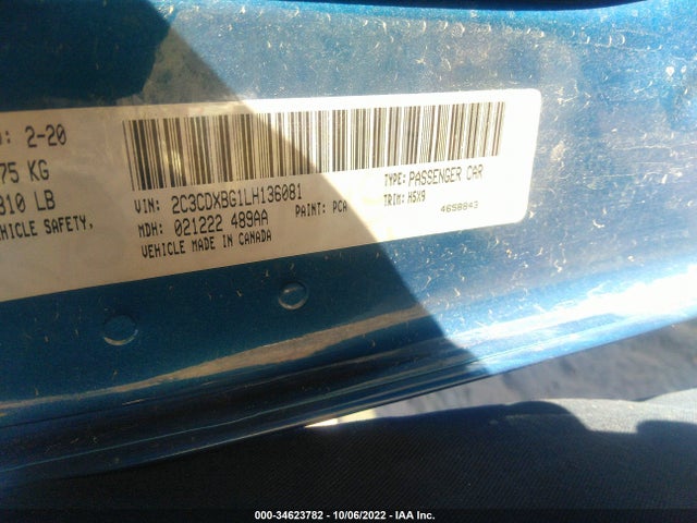 Dodge Charger Sxt 2020 2C3CDXBG1LH136081 Image 9