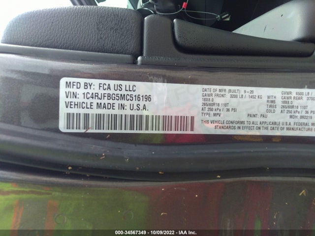 Jeep Grand Cherokee Limited 2021 1C4RJFBG5MC516196 Image 10