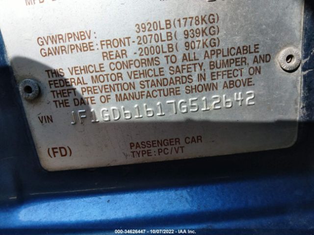 JF1GD61617G512642 Subaru Impreza Sedan I