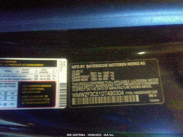 WMWZF3C51DT490304 Mini COOPER CLUBMAN