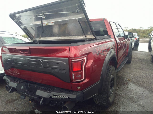 2017 FORD F-150 RAPTOR VIN: 1FTFW1RG0HFA17727