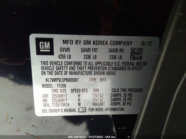 Chevrolet Trailblazer Lt 2023 KL79MPSL5PB005007 Image 9